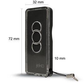 JEKO universal remote control (replacement remote), dark